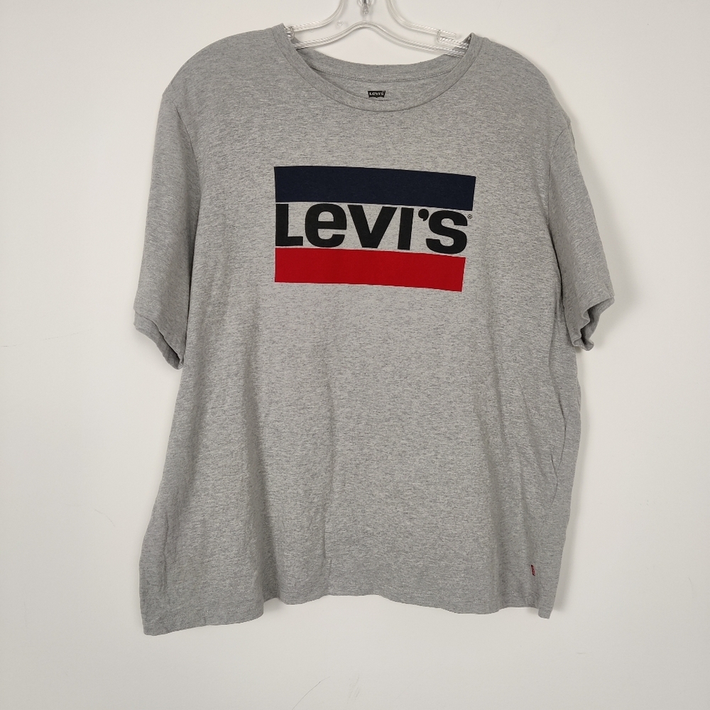 Levi's Men's Gray T-shirt Size XXL Casual 100% Cotton